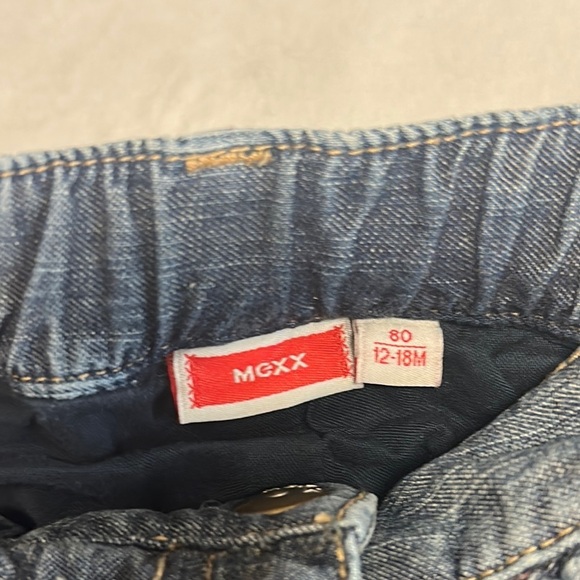 Mexx Blue and Pink lined Jeans with Elastic adjustable Waistband - Picture 2 of 6